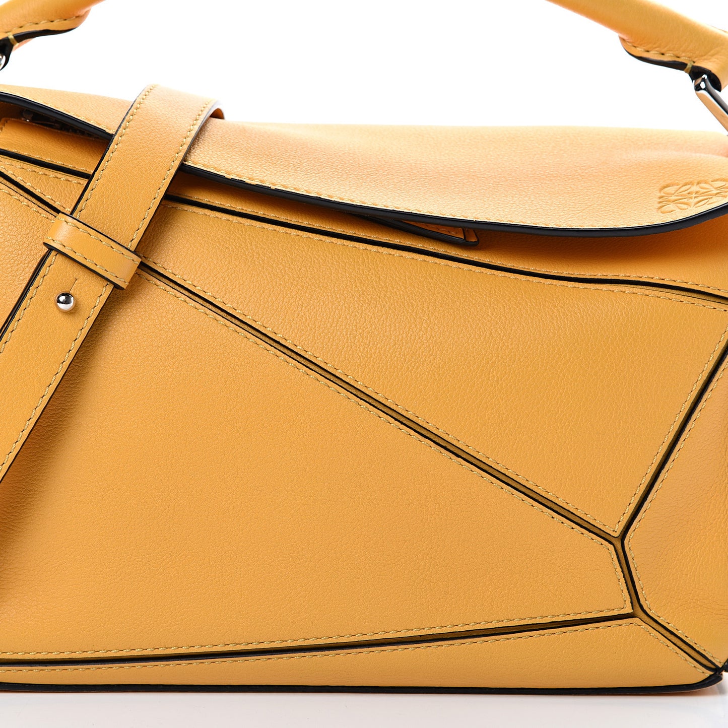 Calfskin Small Puzzle Bag Narcisus Yellow