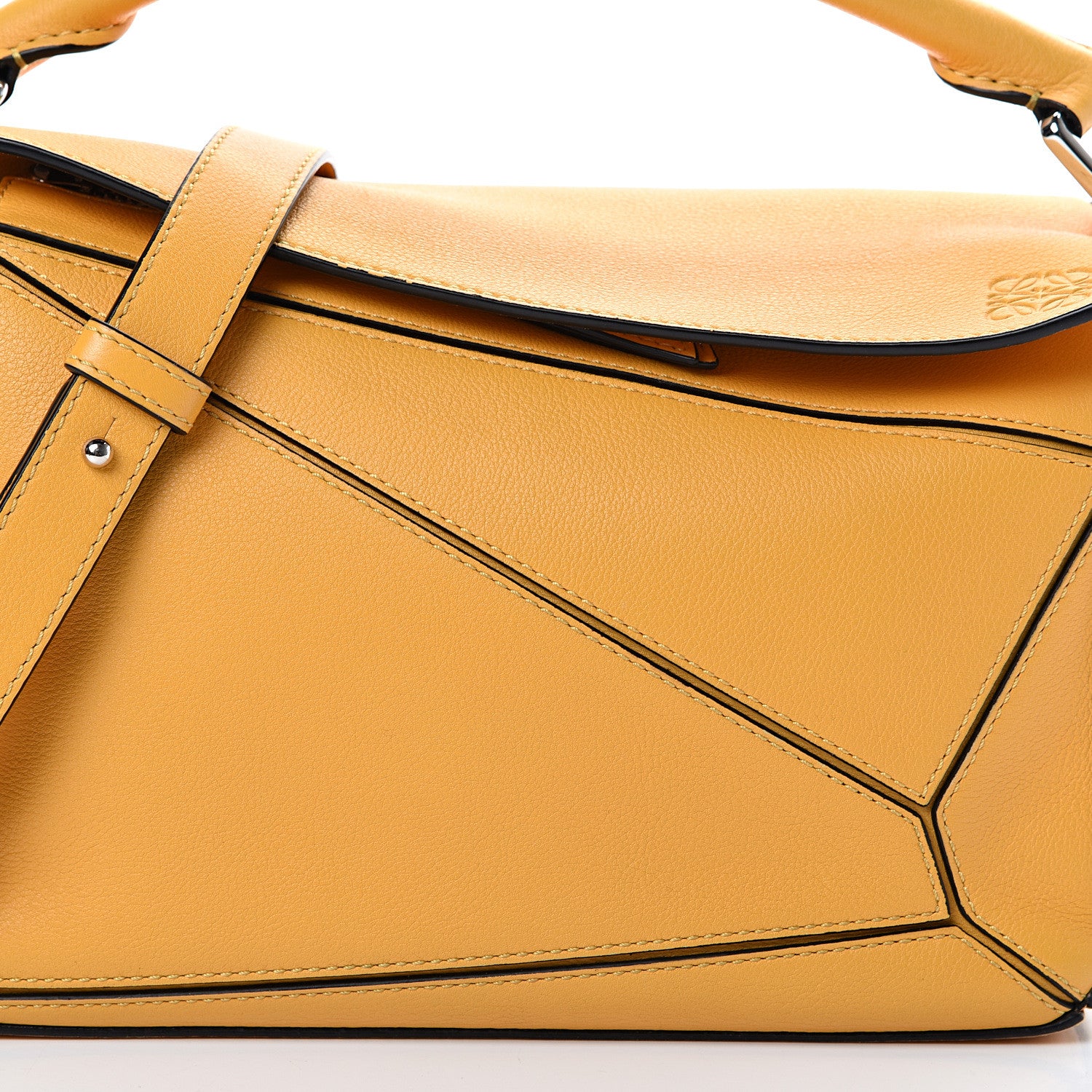 Loewe Calfskin Small Puzzle Bag Narcisus Yellow 8 of 13