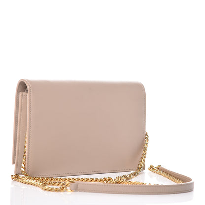 Saint Laurent Smooth Calfskin Classic Monogram Kate Tassel Chain Wallet Nude Powder 3 of 11