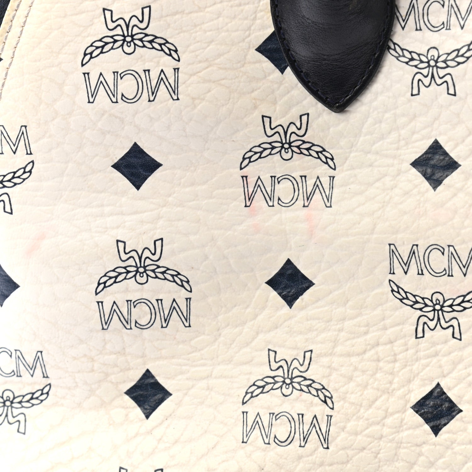 MCM Visetos Medium Heritage Bowler Bag White 15 of 16