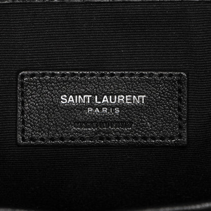 Saint Laurent Sheepskin Love Appliqué Mini City Backpack Black 6 of 7
