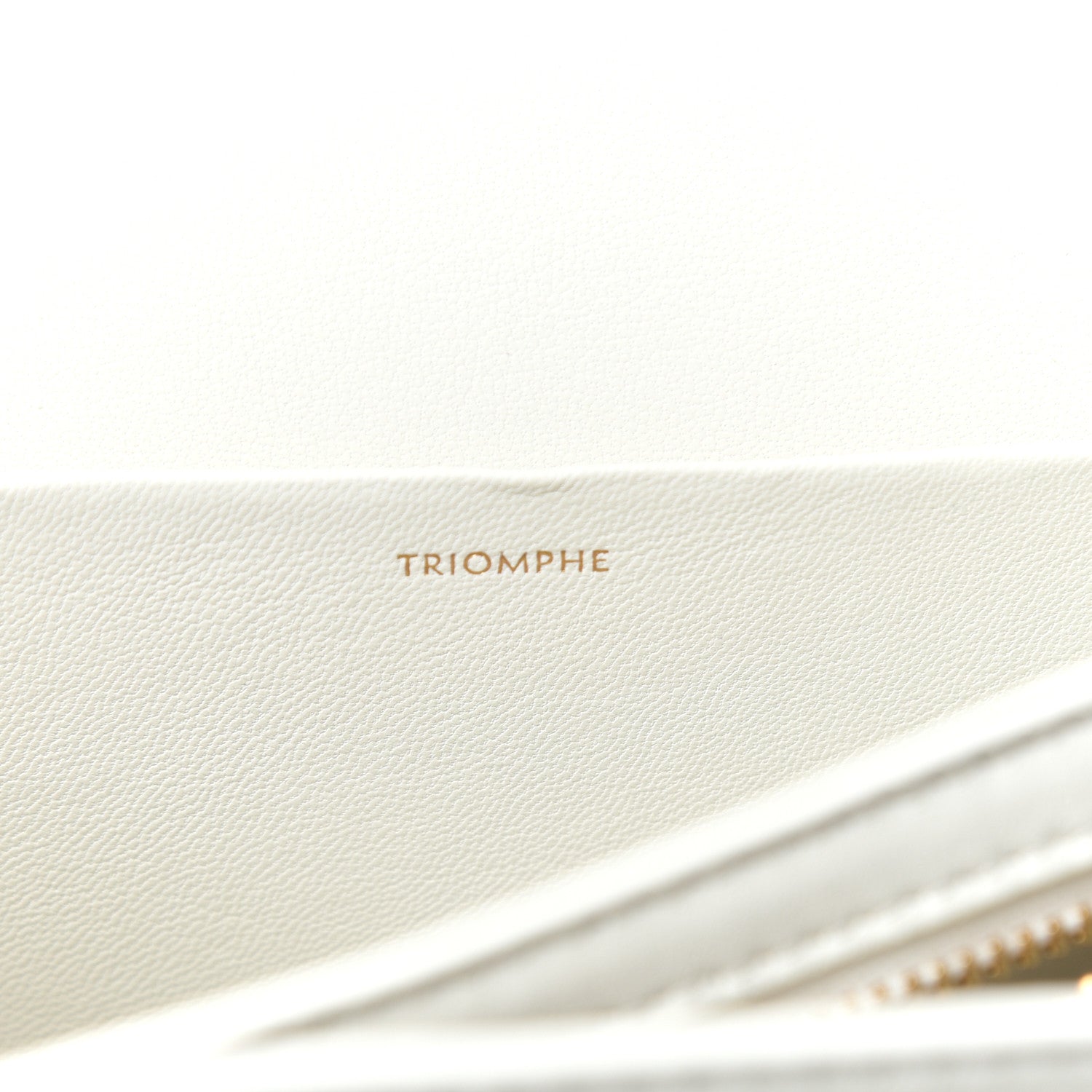 Celine Shiny Calfskin Large Triomphe White 6 of 10