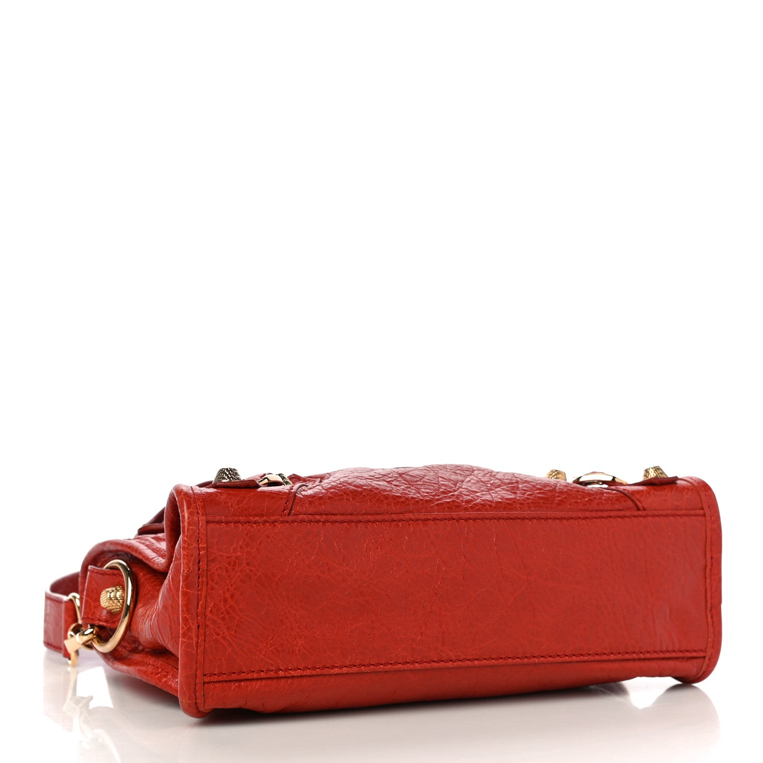 Balenciaga Agneau Giant 12 Gold Hardware Mini City Rouge Ambre 3 of 9