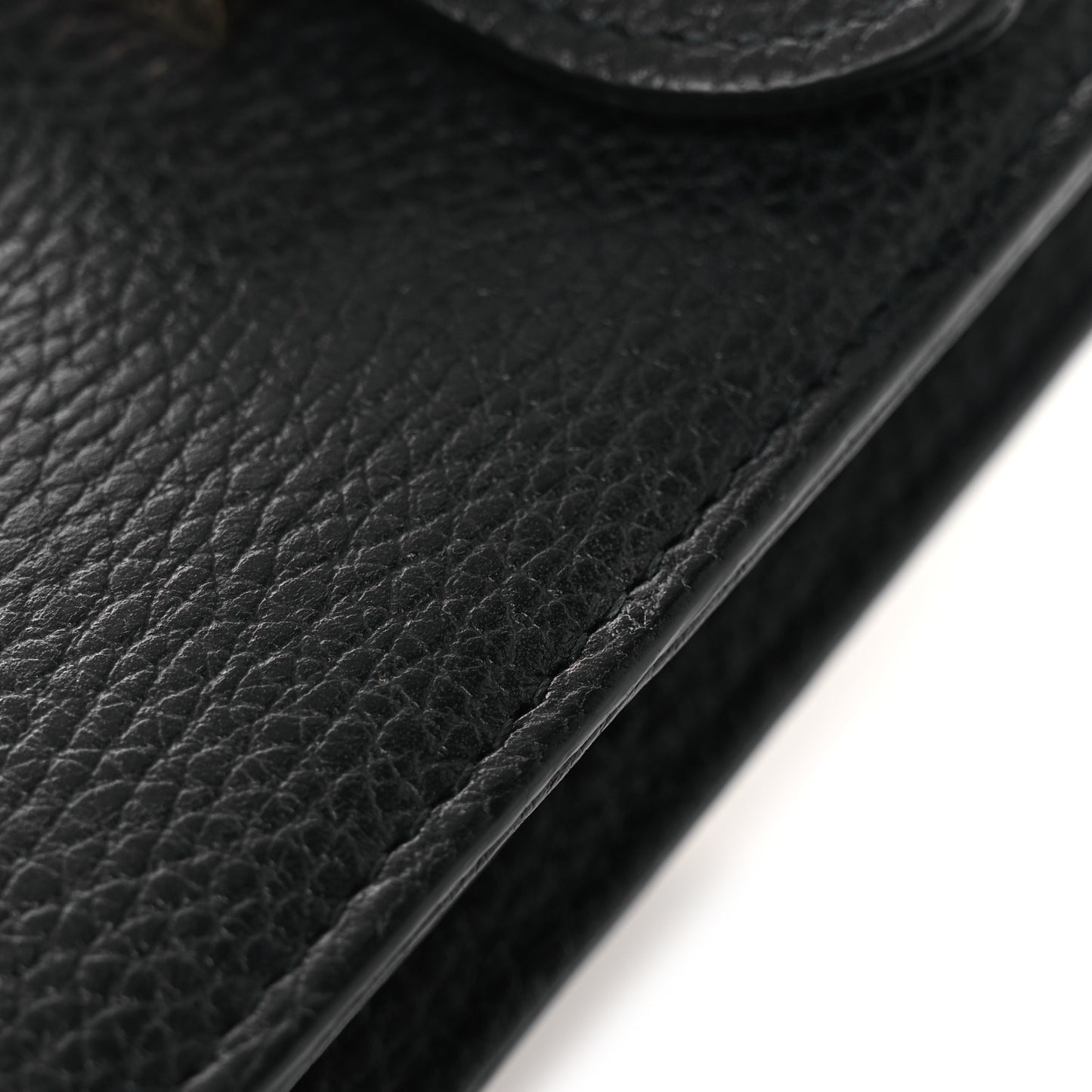 Dollar Calfskin Interlocking G Shoulder Bag Black