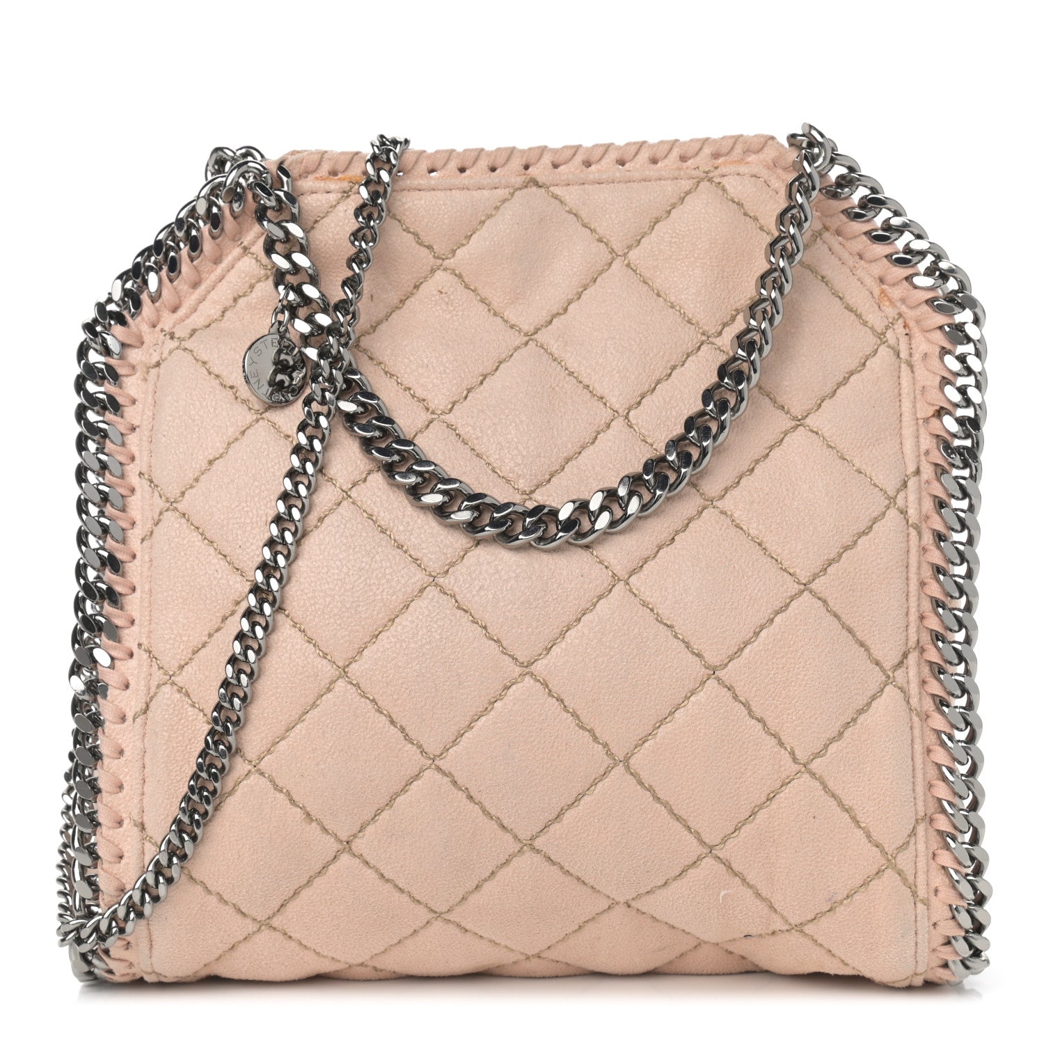 Stella McCartney Shaggy Deer Quilted Mini Falabella Tote Powder 1 of 15