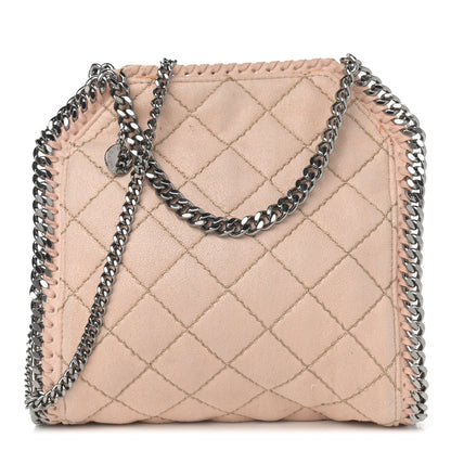 Stella McCartney Shaggy Deer Quilted Mini Falabella Tote Powder 1 of 15
