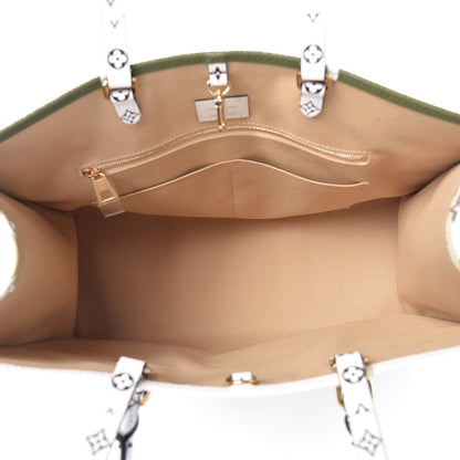 Louis Vuitton Monogram Giant Onthego GM Kaki Beige 6 of 11