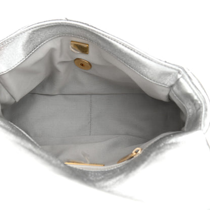 Chanel Metallic Lambskin Quilted Medium Chanel 19 Flap Silver 5 of 11