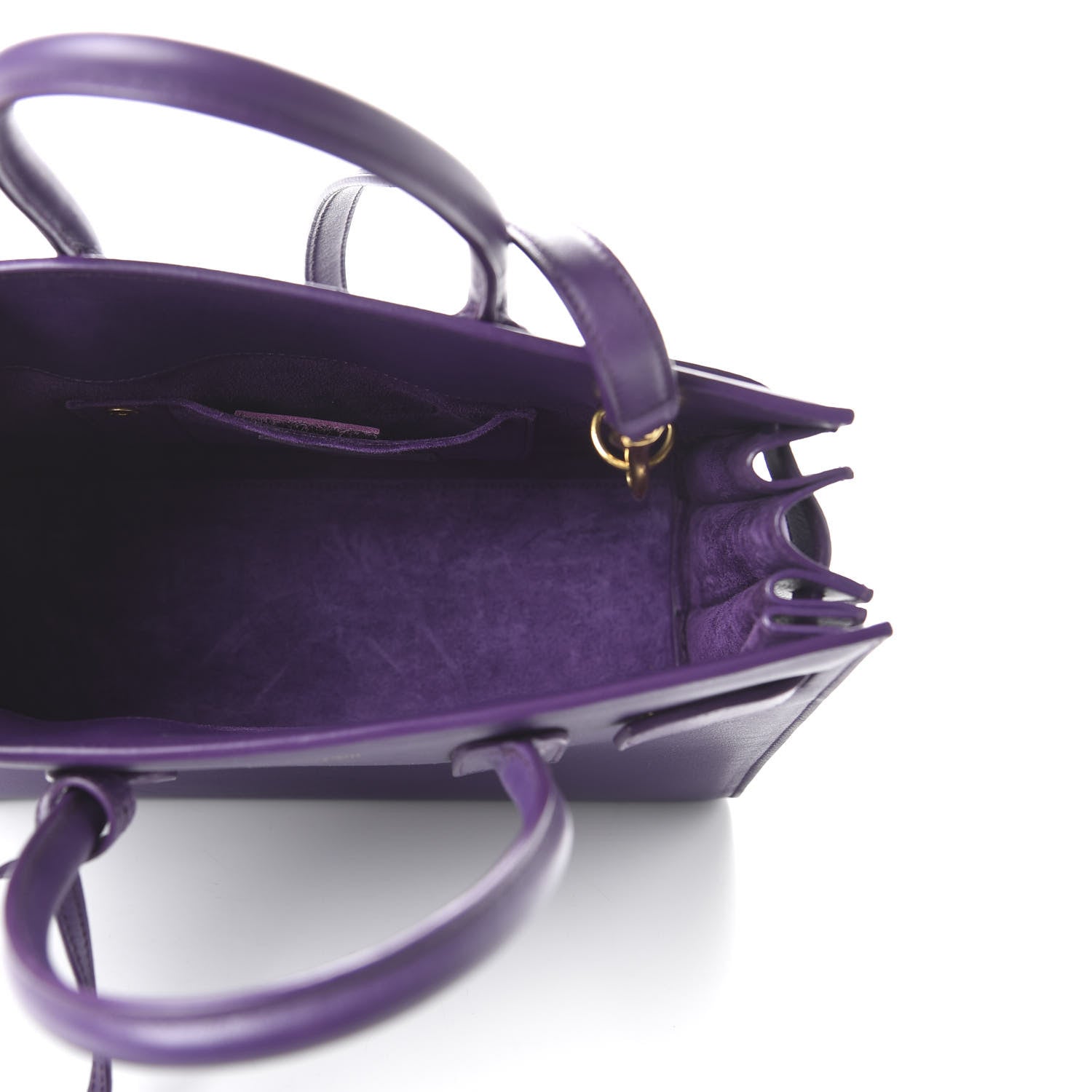 Saint Laurent Calfskin Baby Sac de Jour Purple 5 of 9