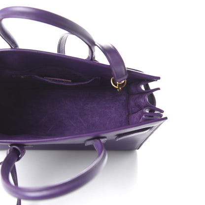 Saint Laurent Calfskin Baby Sac de Jour Purple 5 of 9