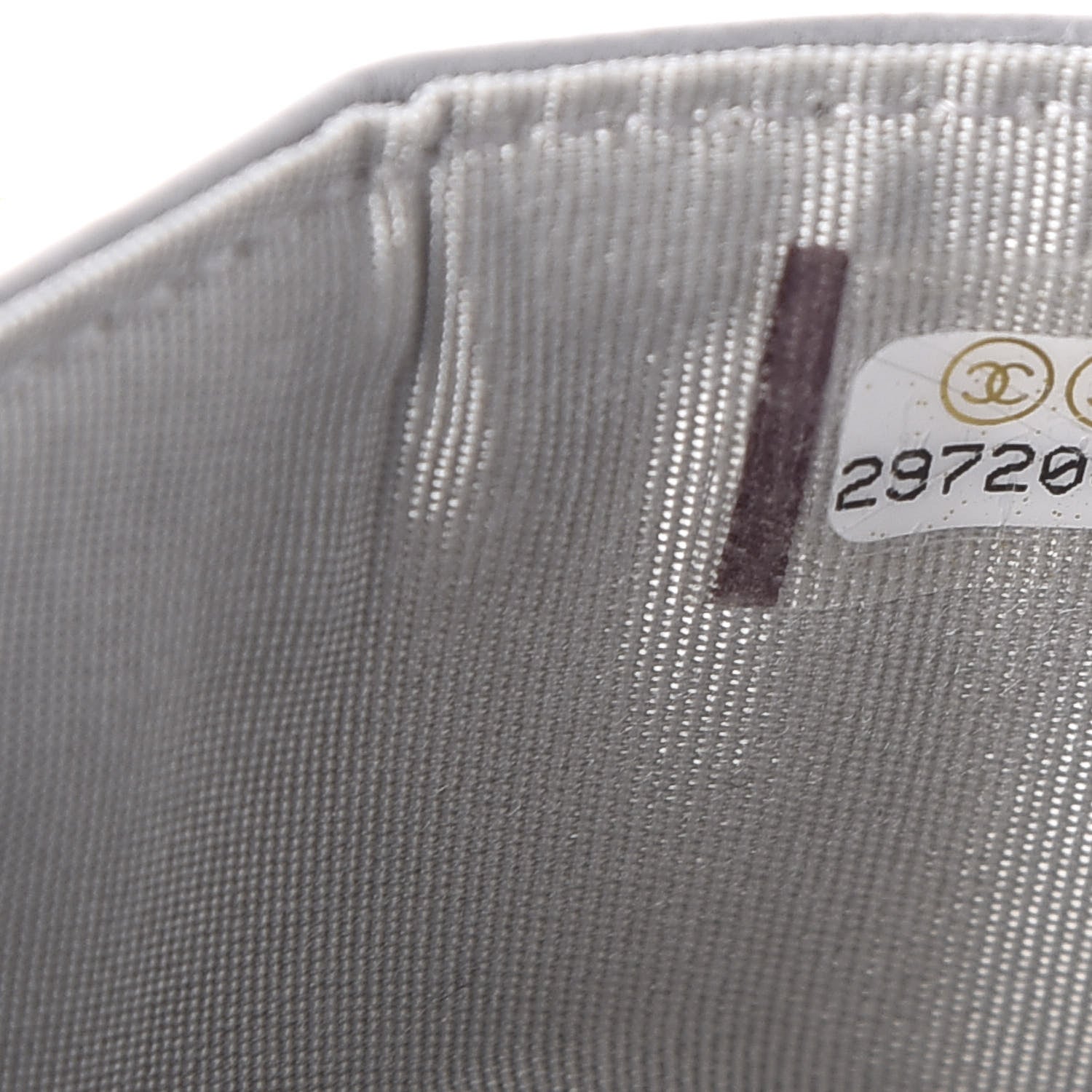 Chanel Lambskin Quilted Boy Card Holder Grey 8 of 9