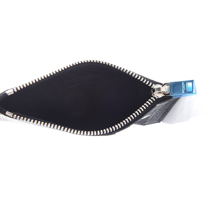 Saint Laurent Grained Calfskin 5 Fragments Zip Pouch Card Holder Black 5 of 10