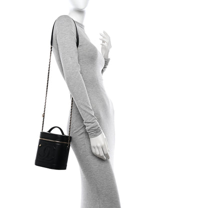 Chanel Lambskin Timeless Vanity Cosmetic Case Black 2 of 13