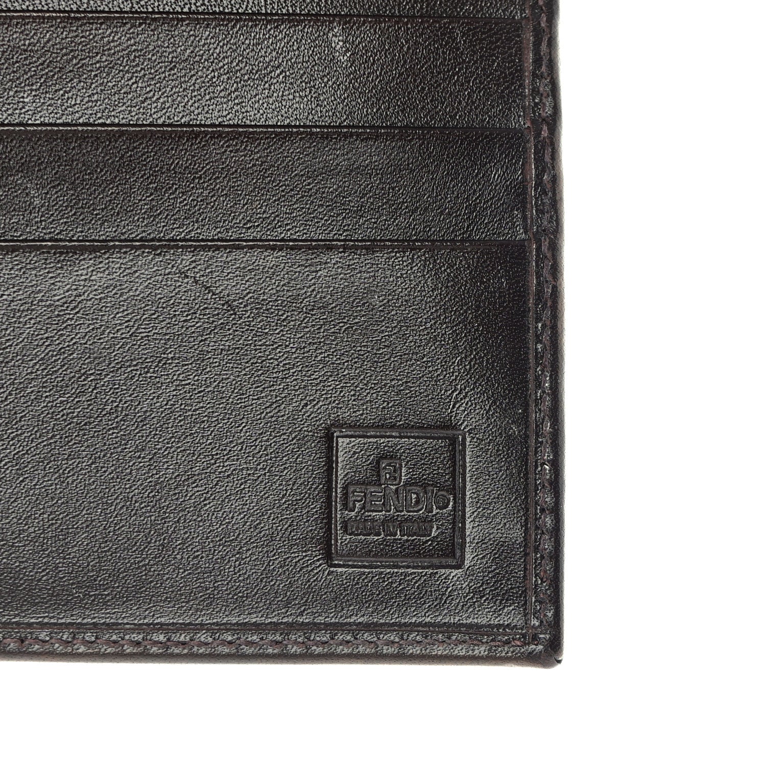 Fendi Zucca Calfskin Continental Flap Wallet Tobacco 7 of 13