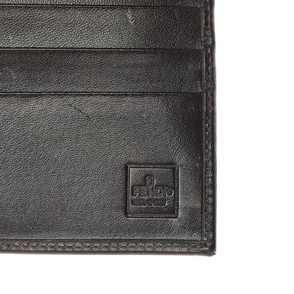 Fendi Zucca Calfskin Continental Flap Wallet Tobacco 7 of 13
