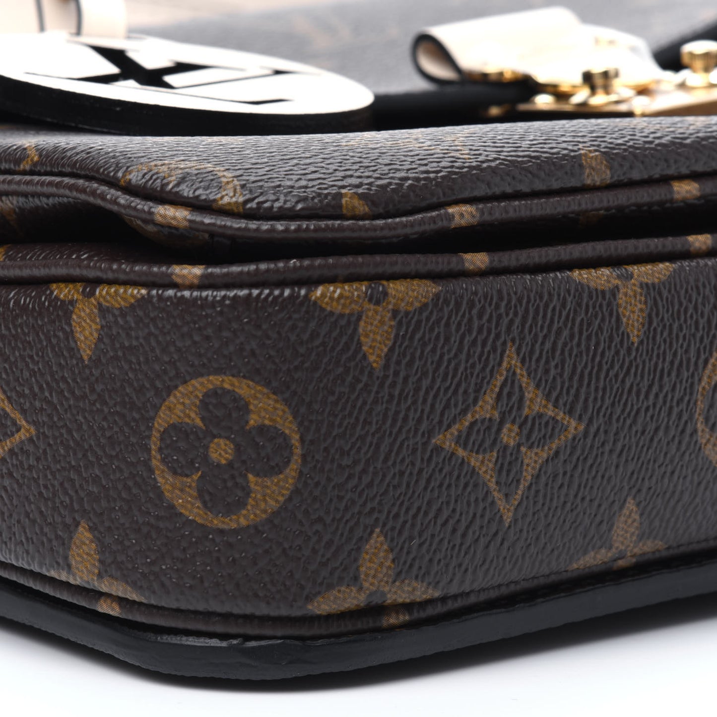 Monogram Braided Pochette Metis Creme Beige
