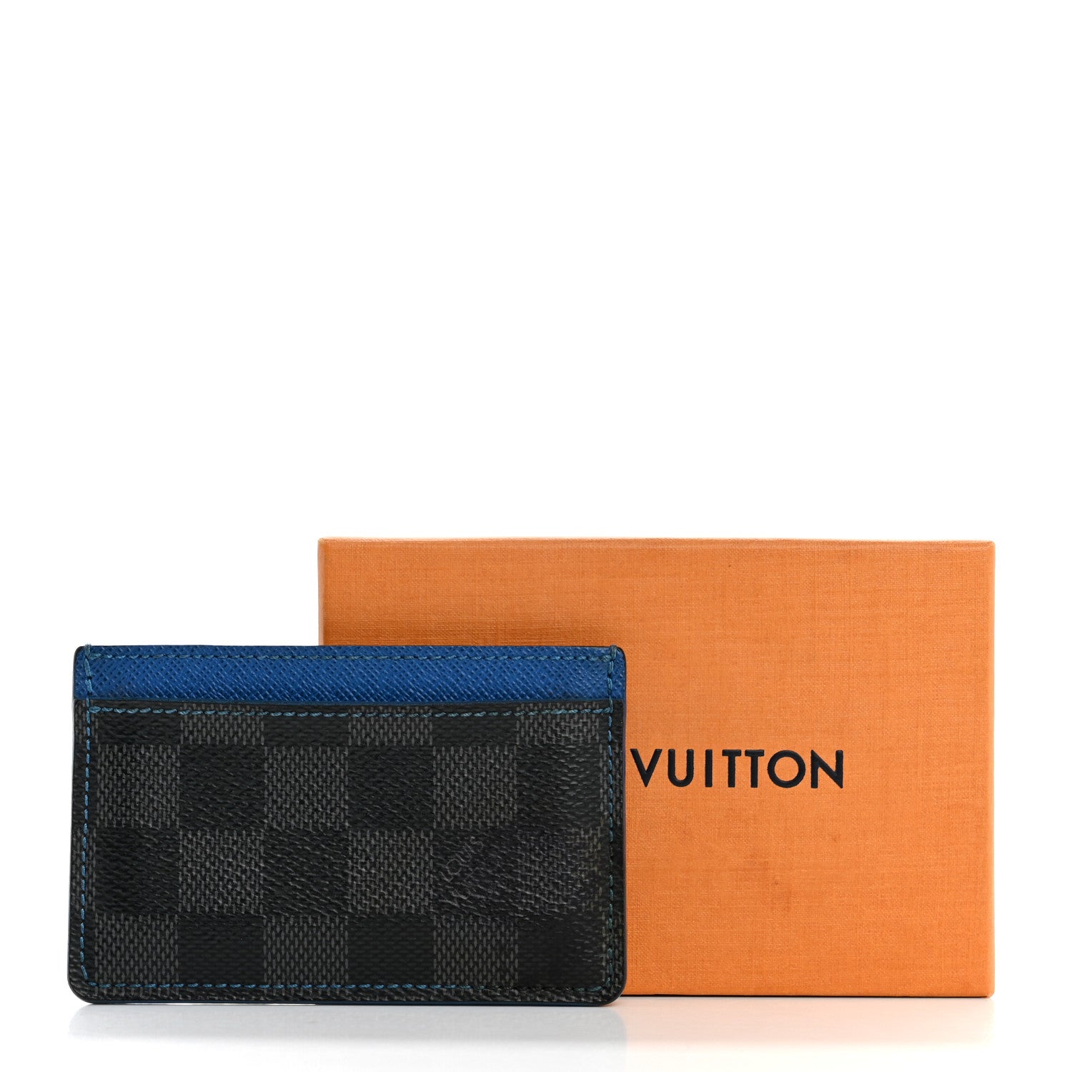 Louis Vuitton Damier Graphite Card Holder Blue 10 of 10