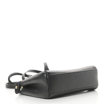 Fendi Nappa Micro Peekaboo Iconic Satchel Black 4 of 14