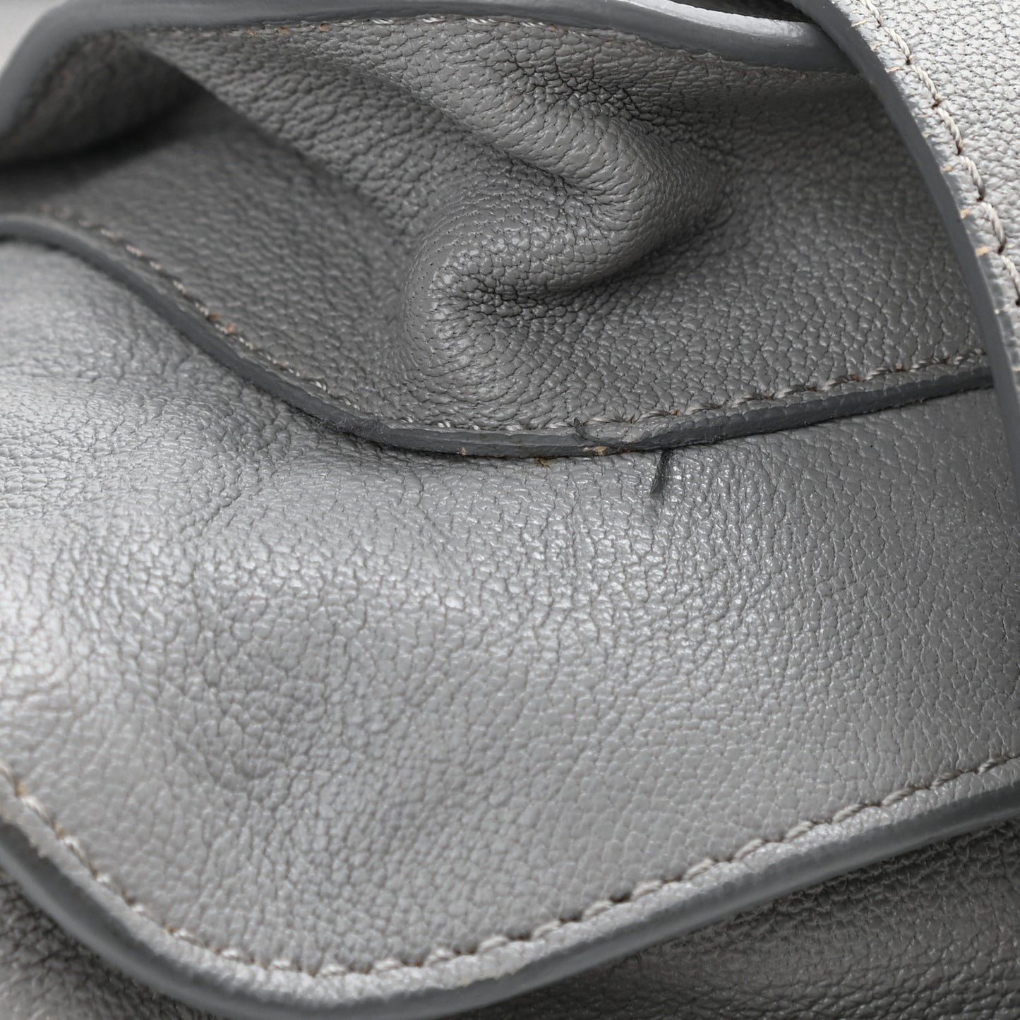 Lambskin Medium PS1 Satchel Concrete Grey