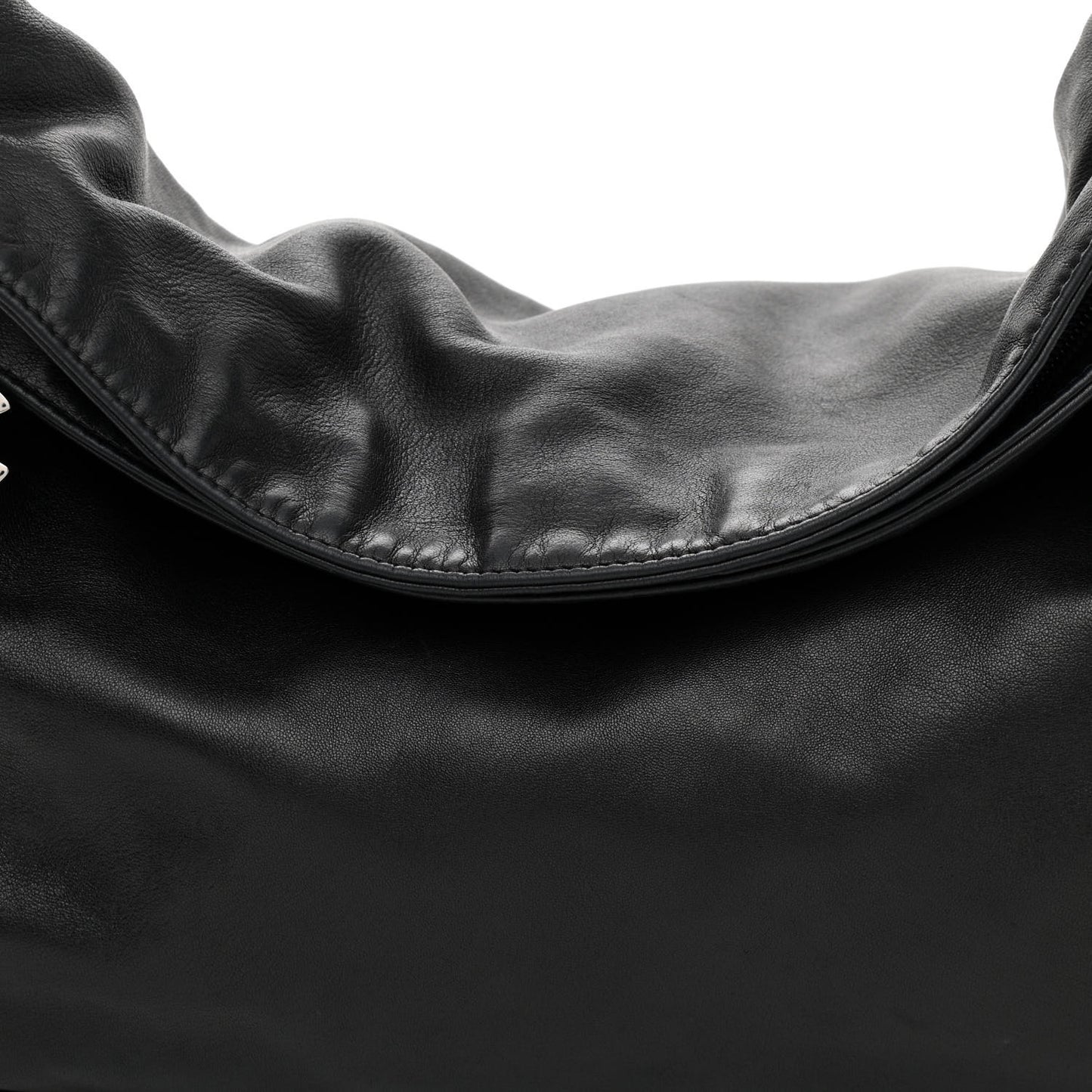 Lambskin Large Ultimate Soft Tote Black