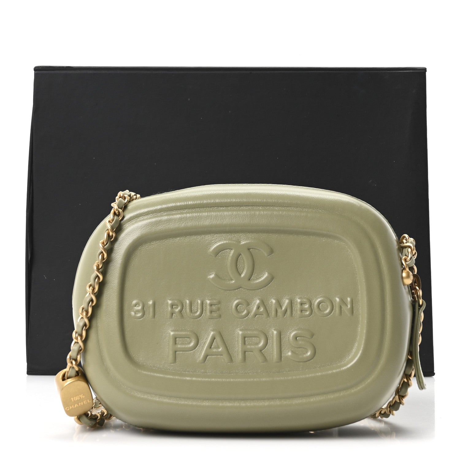 Chanel Lambskin Savon De Marseille Mini Camera Bag Khaki 1866430