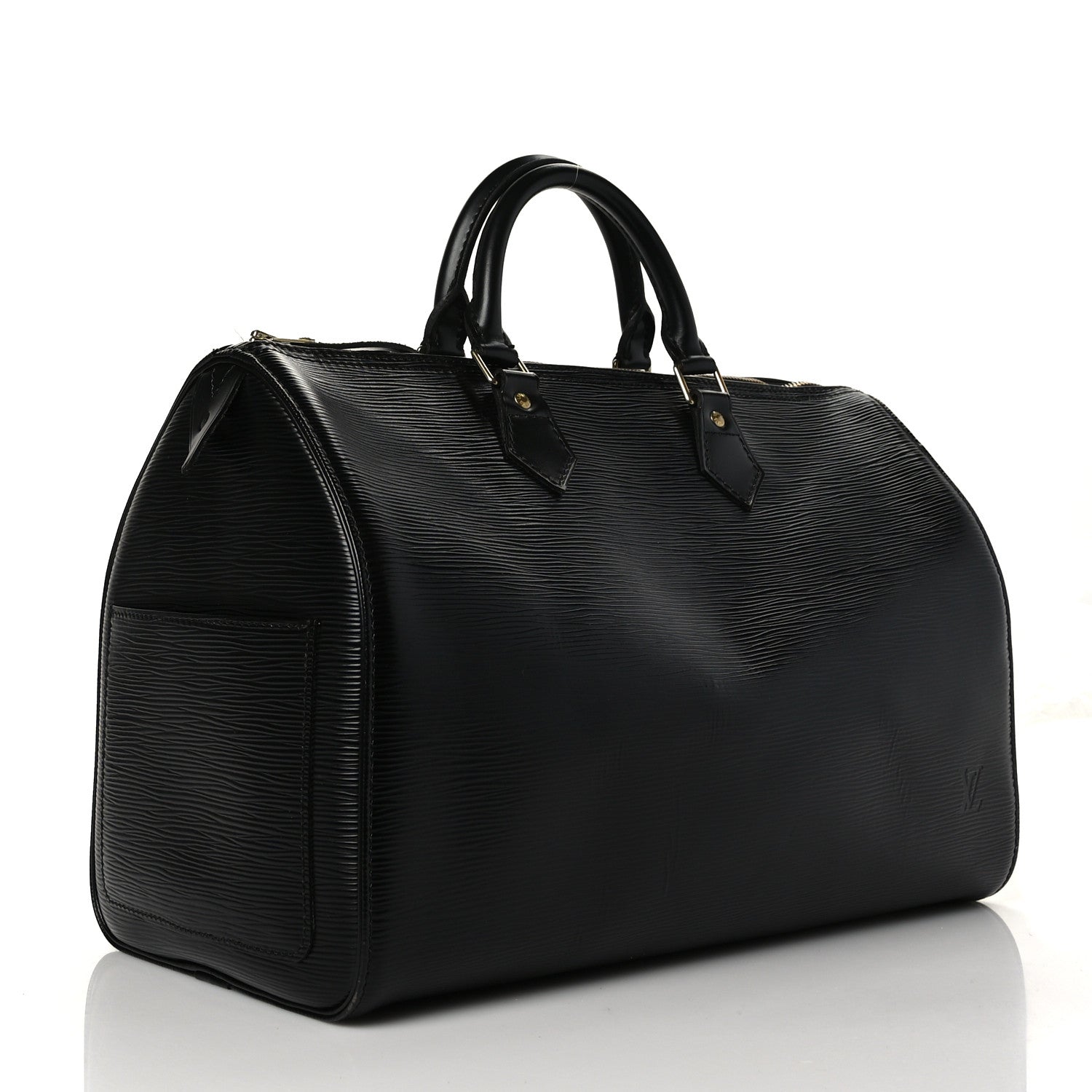 Louis Vuitton Epi Speedy 35 Black 3 of 11