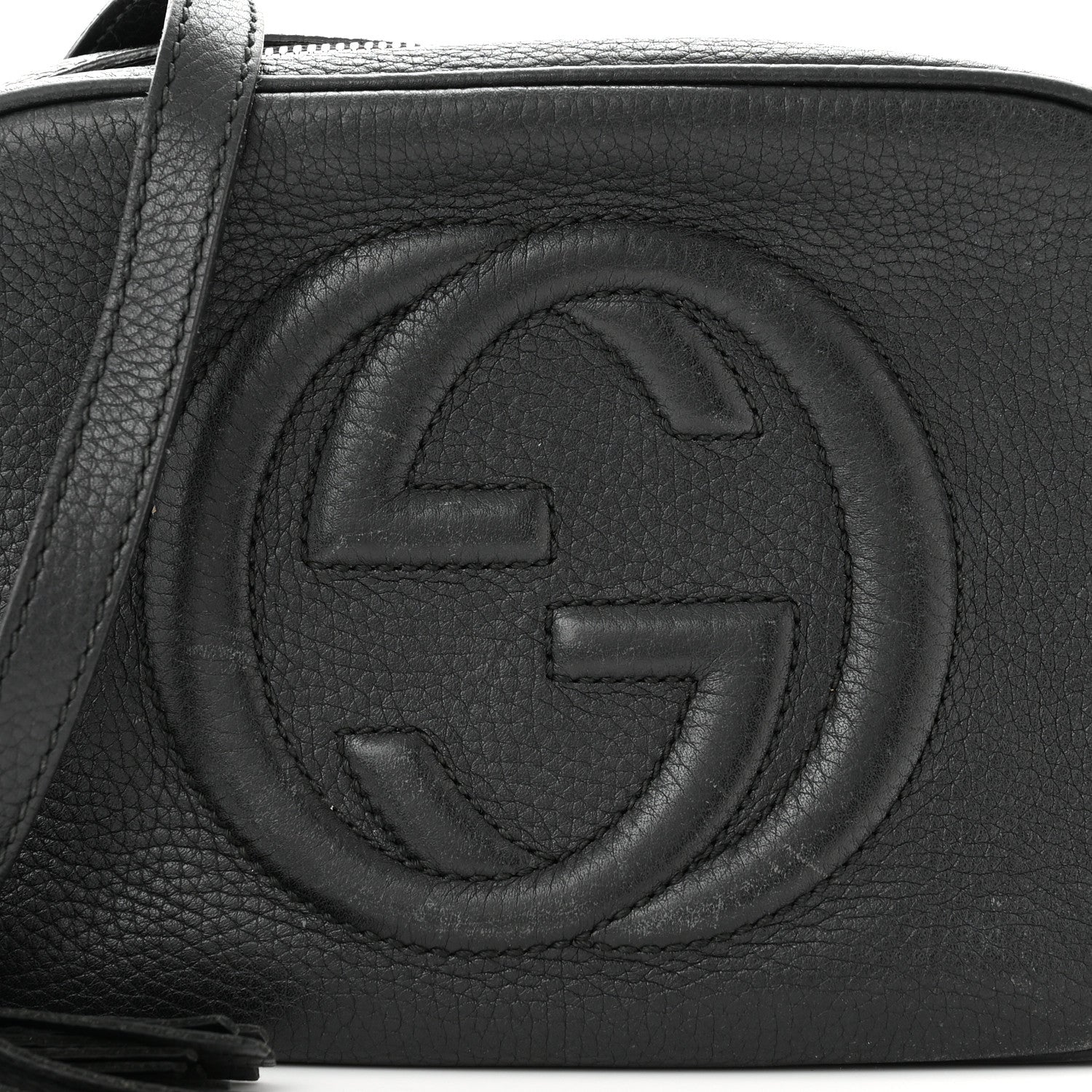 Gucci Pebbled Calfskin Small Soho Disco Bag Black 8 of 15