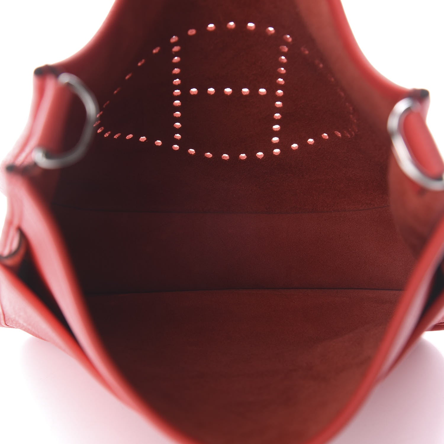 Hermes Taurillon Clemence Evelyne III PM Rouge De Coeur 4 of 9