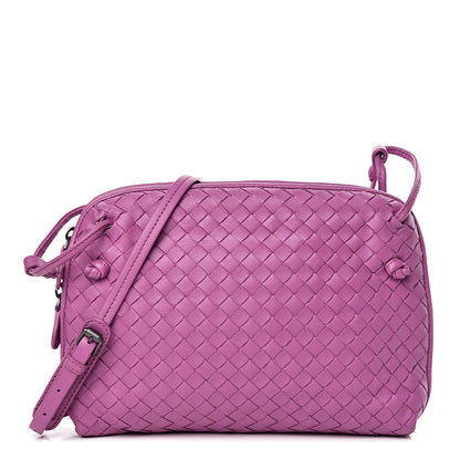 Bottega Veneta Nappa Intrecciato Pillow Crossbody Messenger Peony 1 of 12
