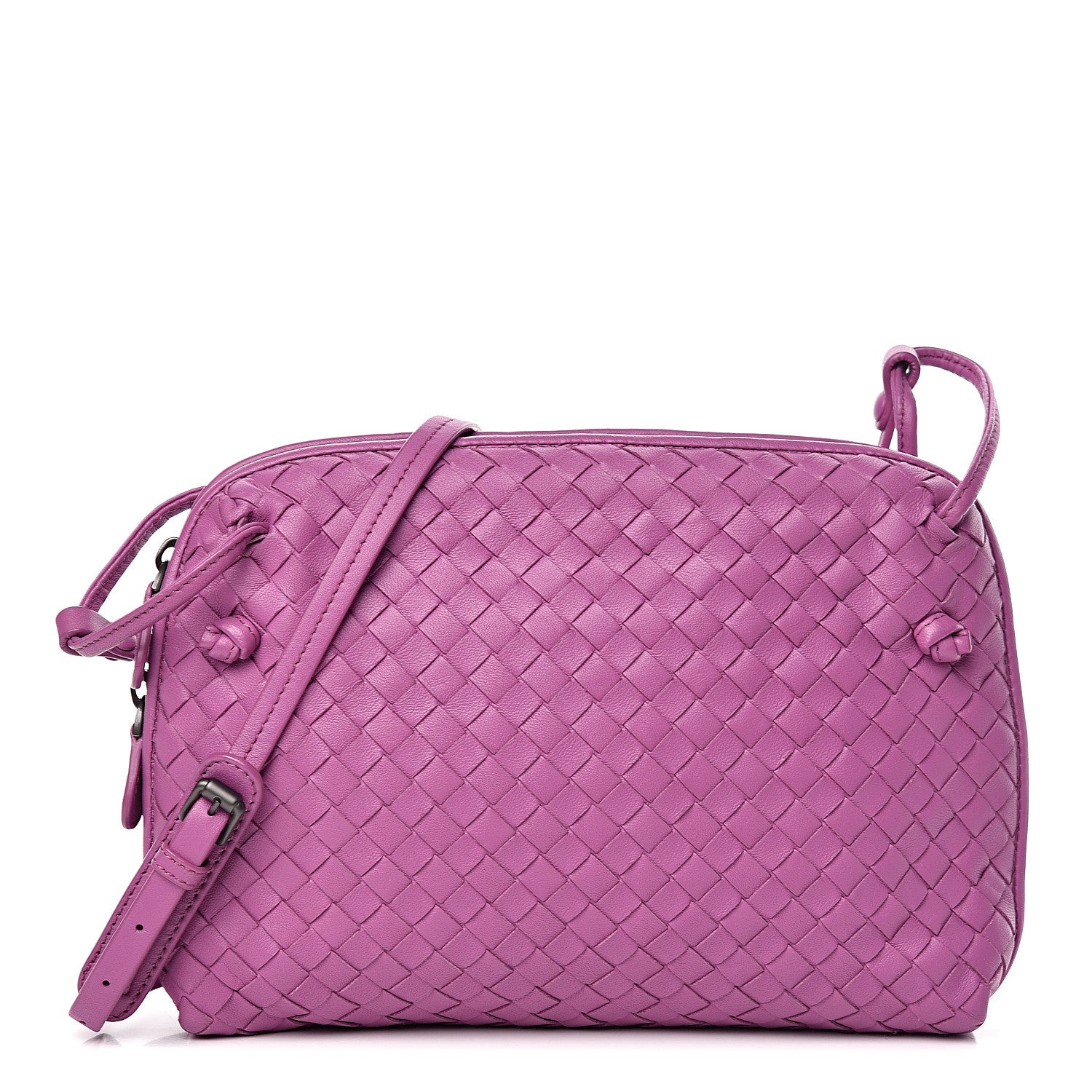 Bottega Veneta Nappa Intrecciato Pillow Crossbody Messenger Peony 1 of 12