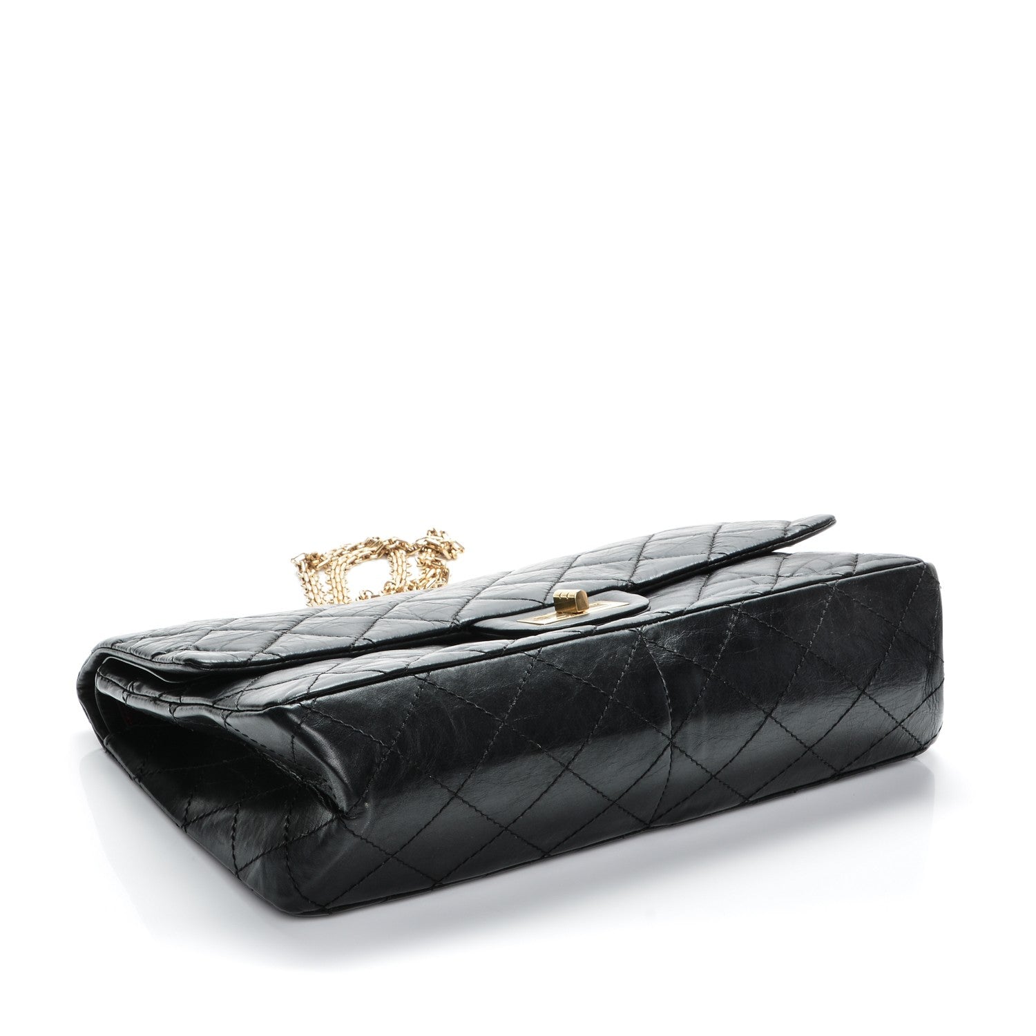 Chanel Aged Calfskin Quilted 2.55 Reissue 227 Flap Black 4 of 7