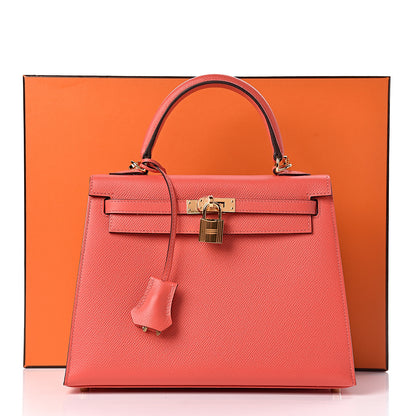 Hermes Epsom Kelly Sellier 25 Rose Jaipur 38 of 38
