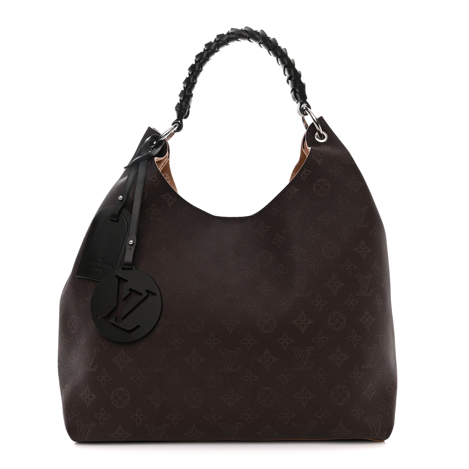 Louis Vuitton Mahina Carmel Hobo Chocolate 1 of 9