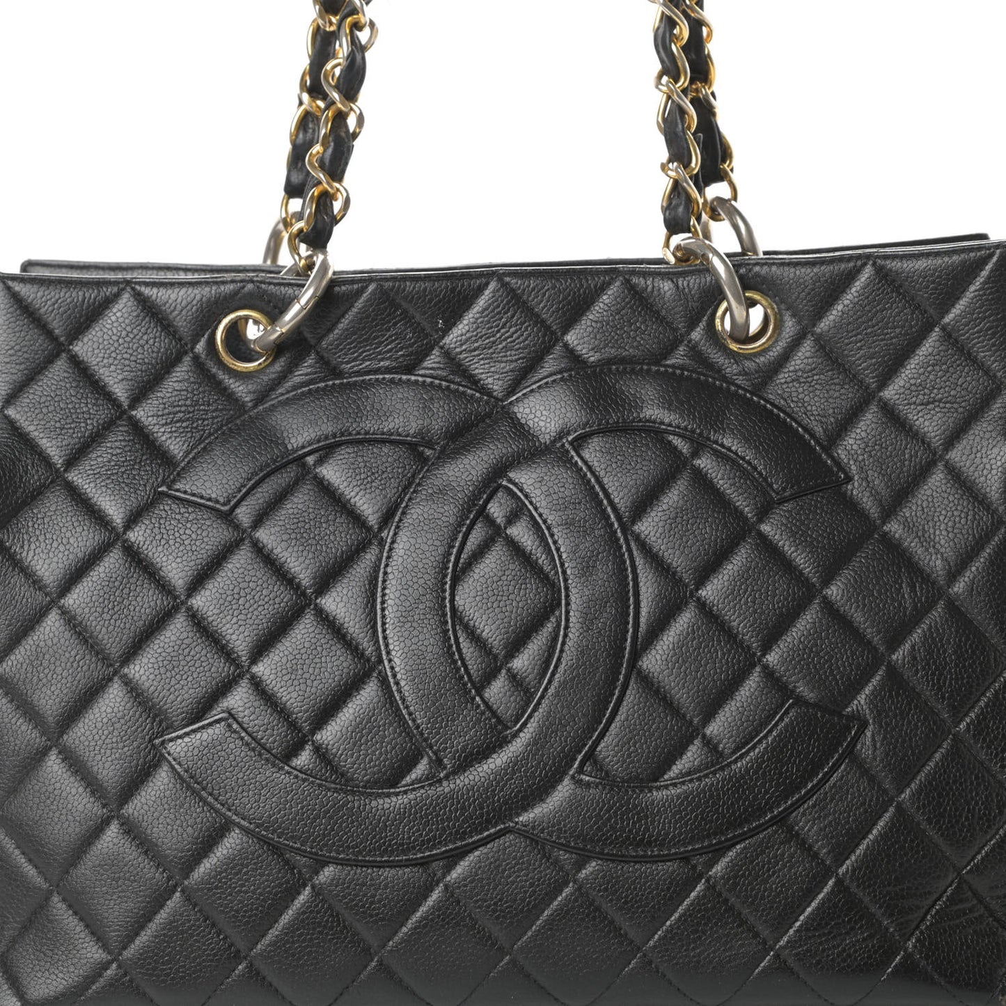Caviar Quilted Timeless CC Tote Black