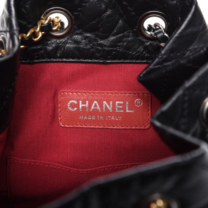 Chanel Aged Calfskin Quilted Gabrielle Backpack Black 6 of 8