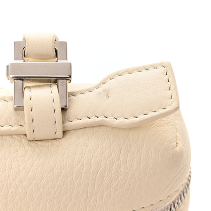 Loro Piana Grained Calfskin L19 Extra Pocket Pouch Whisper White 12 of 16