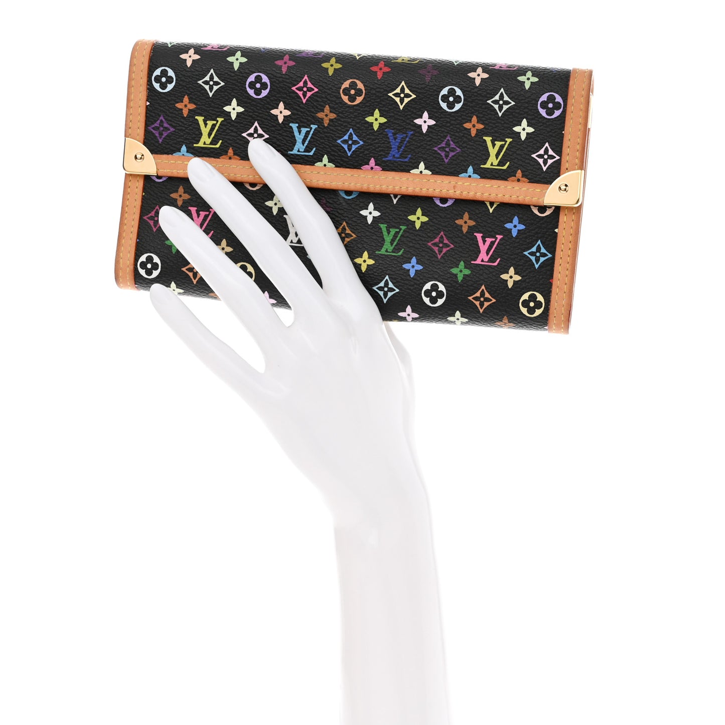 Monogram Multicolor Porte Tresor International Wallet Black