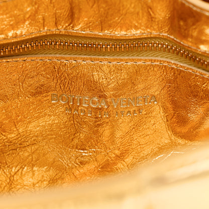 Bottega Veneta Mirror Lambskin Maxi Intreccio Padded Cassette Crossbody Bag Gold 6 of 10