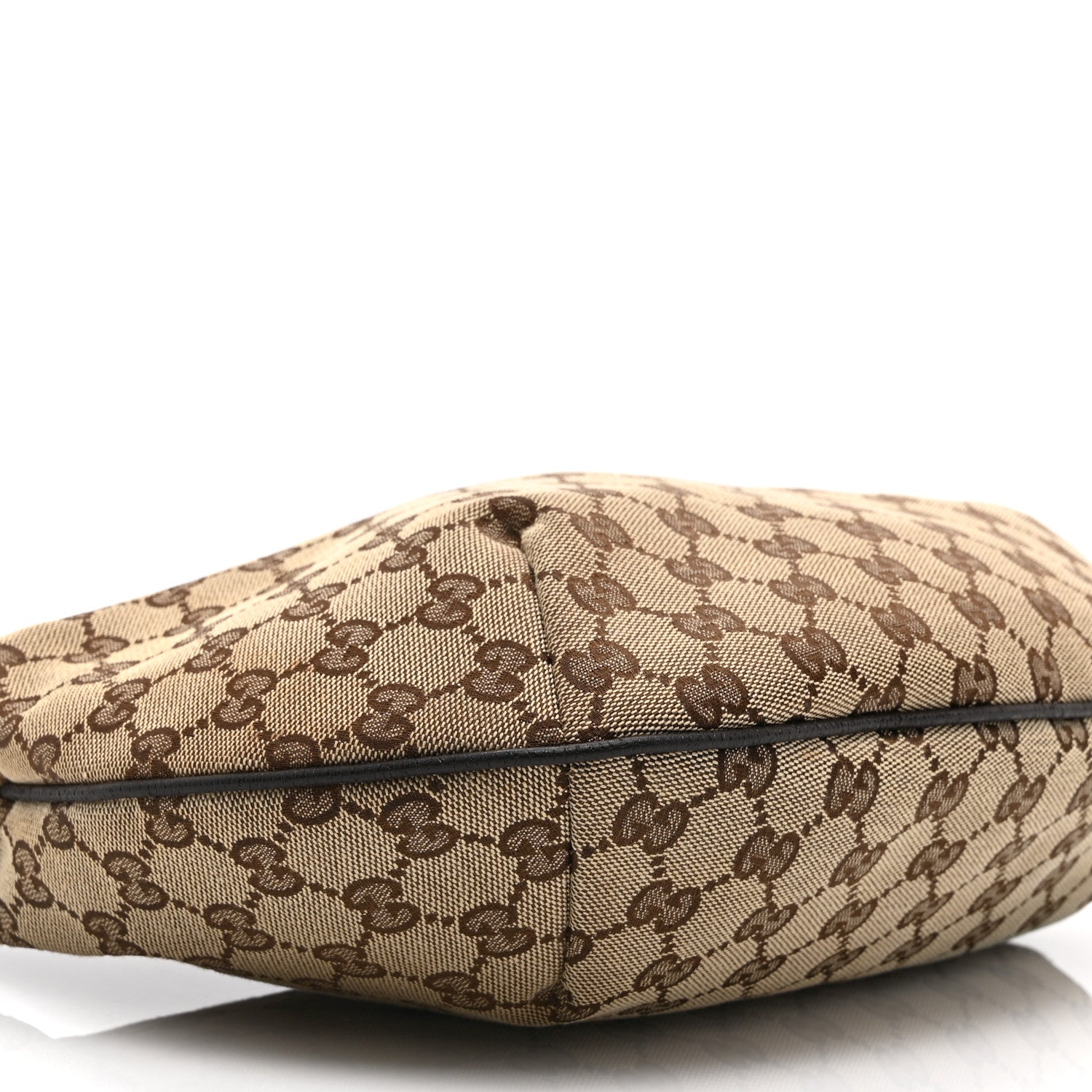 Gucci Monogram Medium Half Moon Hobo Dark Brown 10 of 11