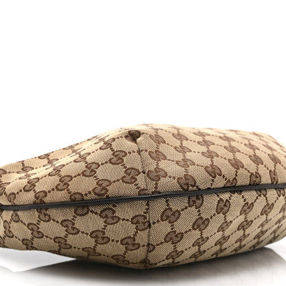 Gucci Monogram Medium Half Moon Hobo Dark Brown 10 of 11