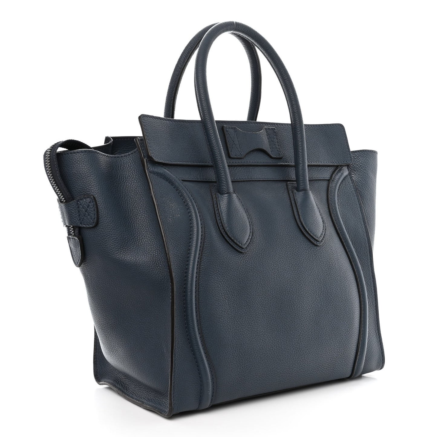 Drummed Calfskin Mini Luggage Orage