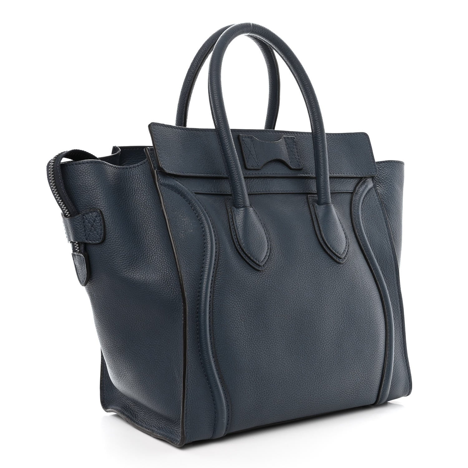 Celine Drummed Calfskin Mini Luggage Orage 3 of 11