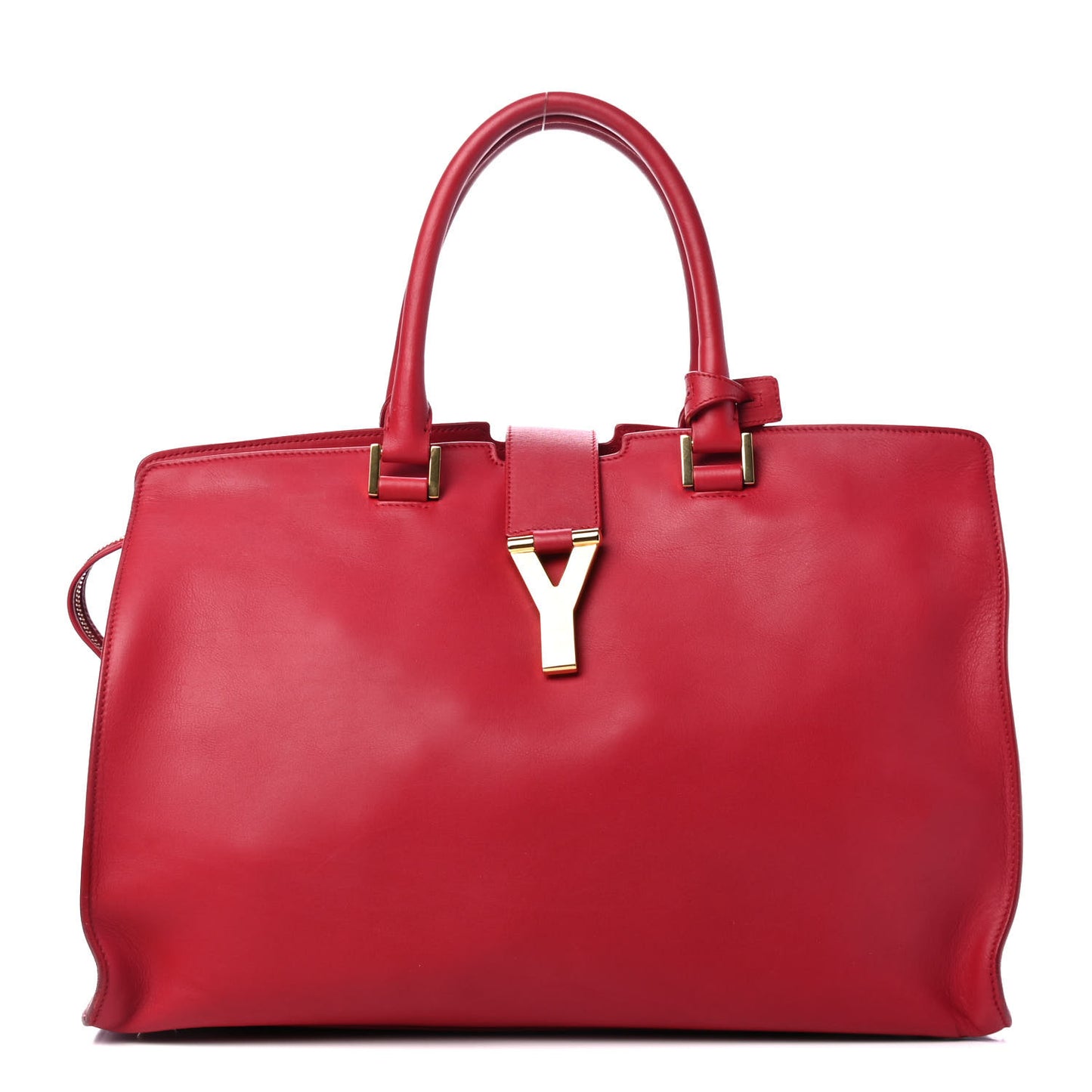 Calfskin Medium Classic Y Cabas Red