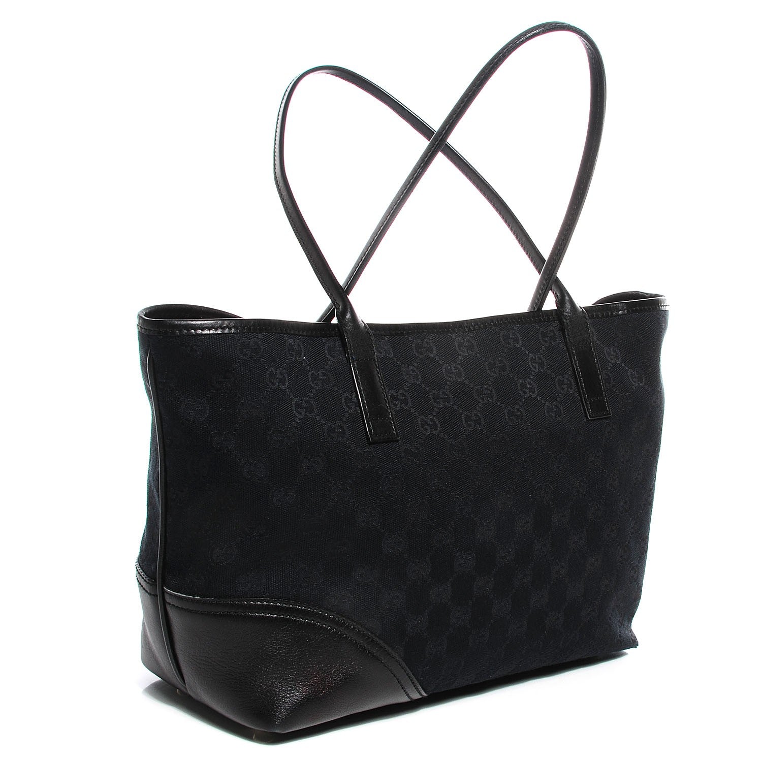 Gucci Monogram Medium New Britt Tote Black 3 of 7