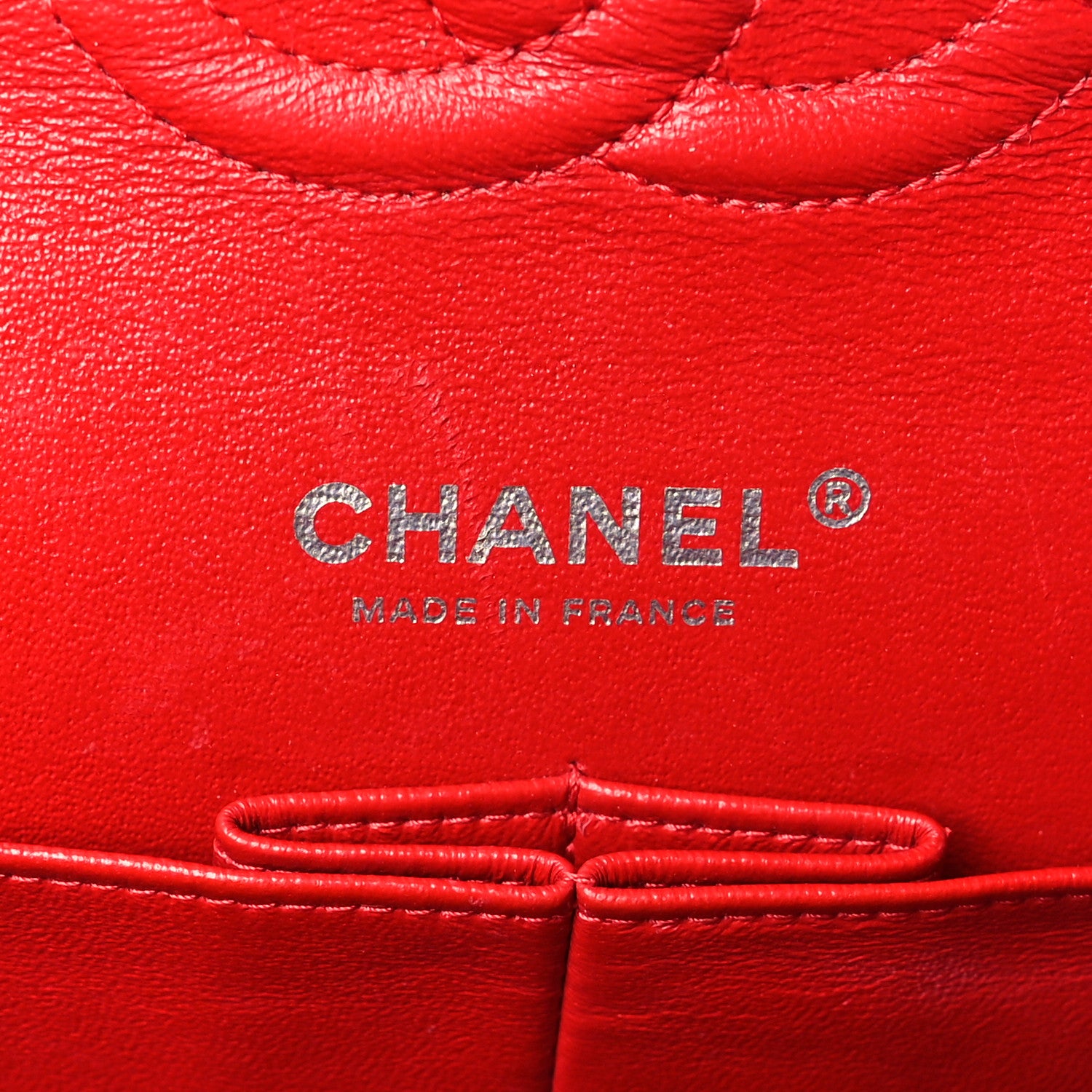 Chanel Lambskin Quilted Medium Double Flap Red 6 of 10