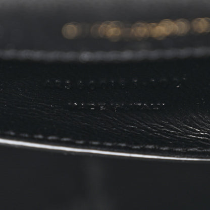 Saint Laurent Grain De Poudre Textured Mixed Matelasse Triquilt Medium Monogram Satchel Black 7 of 10