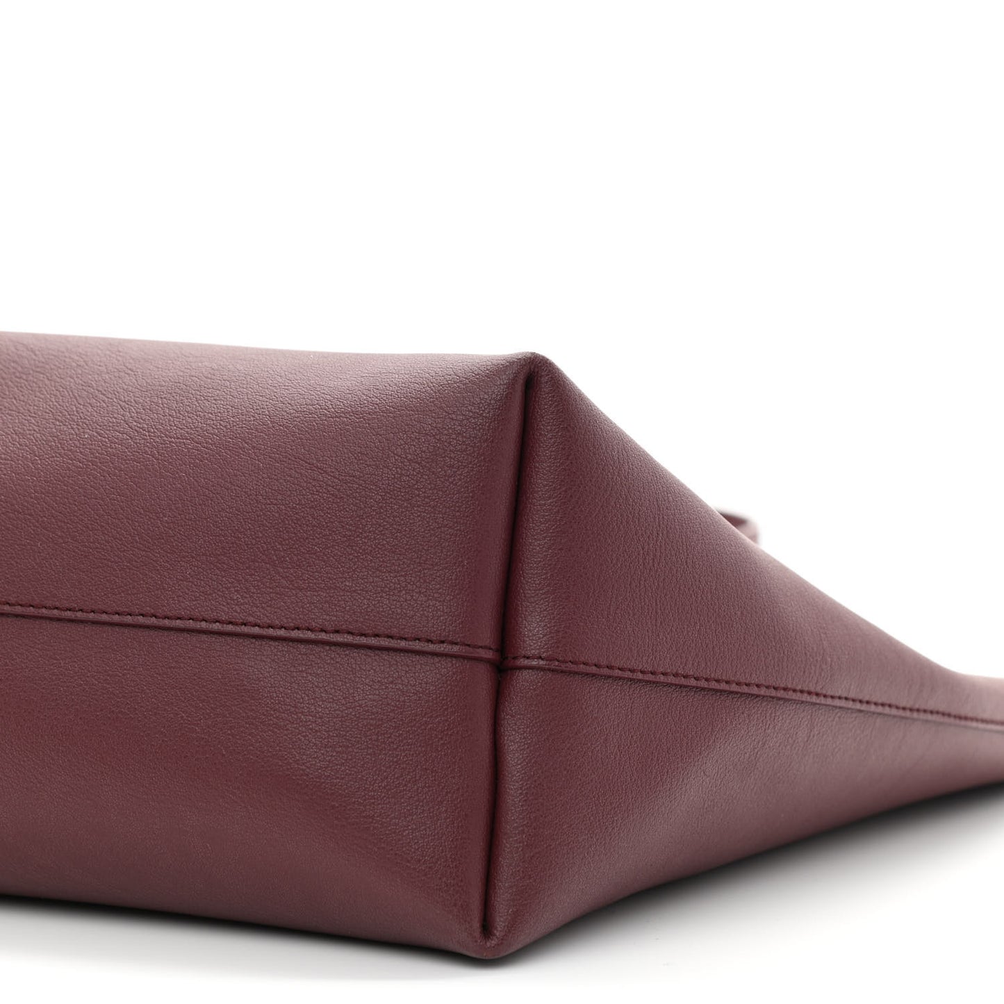 Calfskin Large Shopping Tote Deep Carmin