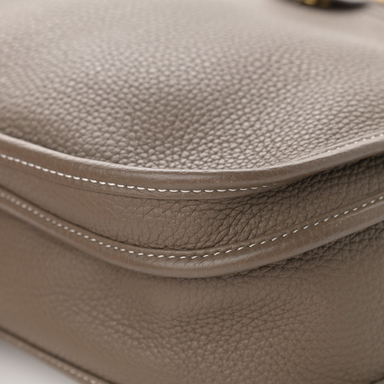 Hermes Taurillon Clemence Evelyne III PM Etoupe 11 of 16