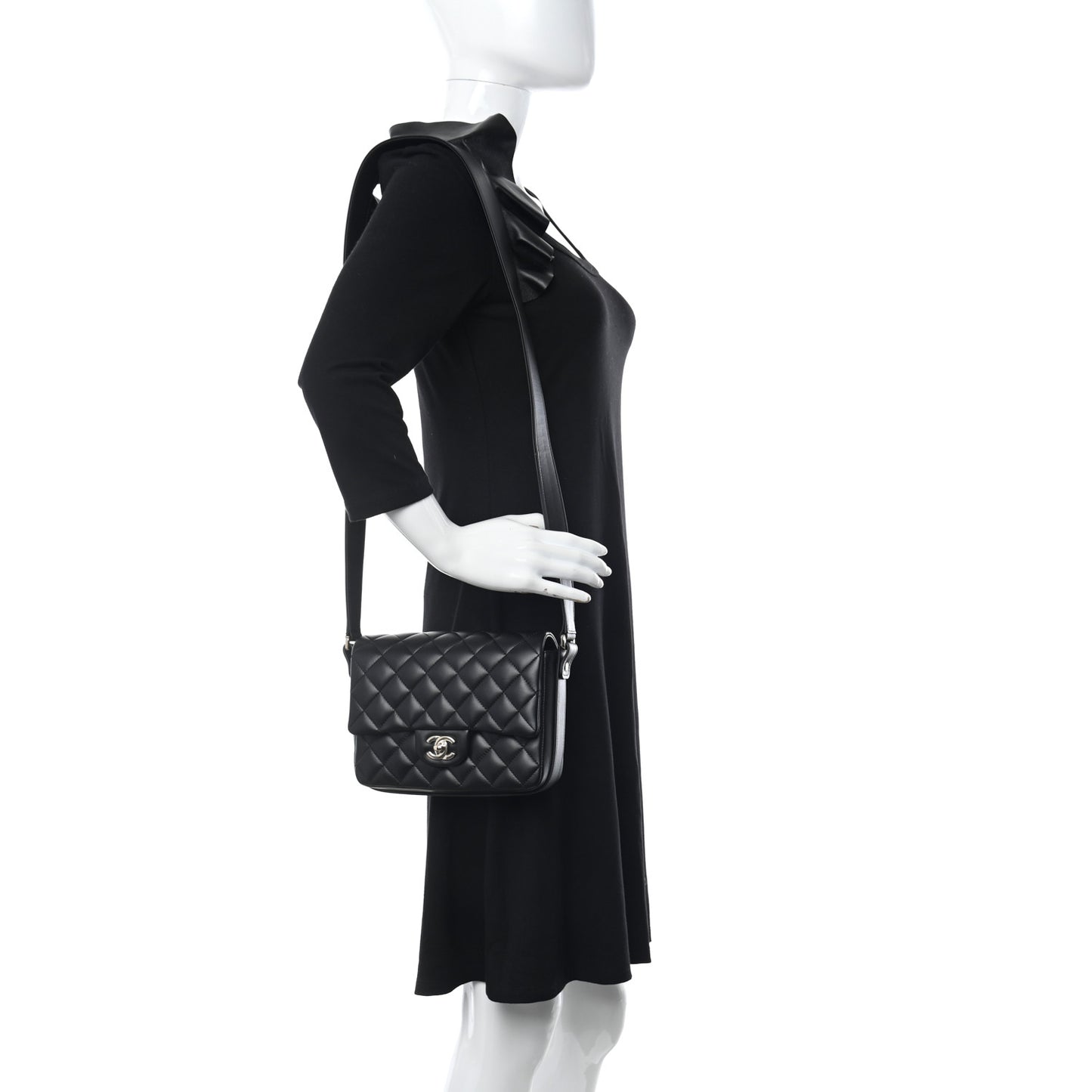 Calfskin Quilted Bolero De Chanel Flap Bag Black
