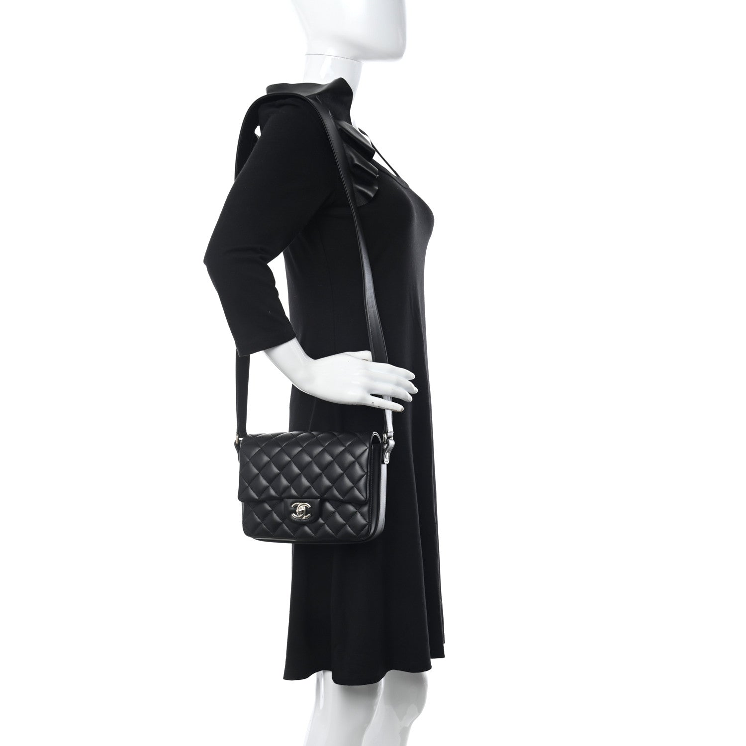 Chanel Calfskin Quilted Bolero De Chanel Flap Bag Black 3 of 10